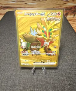 Pokemon Gouging Fire ex 214/162 NM Temporal Forces Hyper Rare Holo Full Art TCG - Image 1