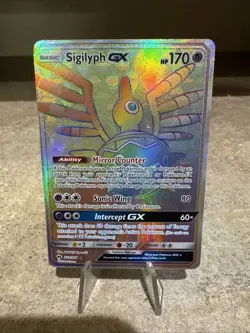 Pokemon TCG: Sigilyph GX (Secret) 222/214 Secret Rare -Lost Thunder - NM - Image 1