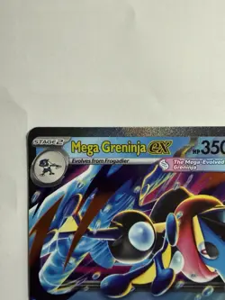 Mega Greninja ex 022/086 Double Rare ME04 Chaos Rising Pokemon Near Mint - Image 3