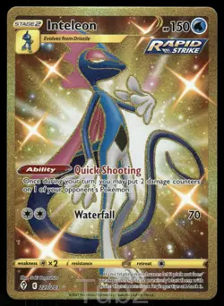 Inteleon 227/203 Secret Rare Evolving Skies Pokemon Near Mint - Image 1
