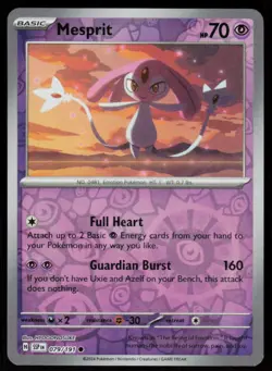 Mesprit 079/191 Common Surging Sparks Pokemon Reverse Holo Near Mint - Image 1