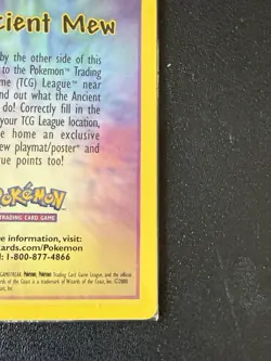 Ancient Mew SEALED Pokemon Movie Promo Double Holo Foil Card 1999-2000 - Image 4