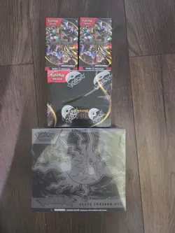Pokemon Center Pitch Black Bundle. 1x Booster Box, 2x Bundles, 1x PKC ETB - Image 1