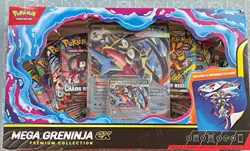 Pokemon TCG Mega Greninja EX Premium Collection Box English 2016 Promo Booster - Image 1