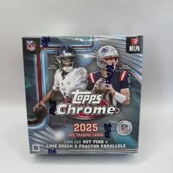 2025 Topps Chrome® Football NFL Mega Box Brand New Sealed | Fast Ship - Image 1