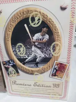 Lot Of 2 Sealed TED Williams Baseball Cards. 1993 Prem &1994 Baseball Series 1 - Image 4