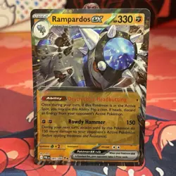 Rampardos ex 045/084 Pitch Black Double Rare Holo EN Pokemon TCG - Image 1