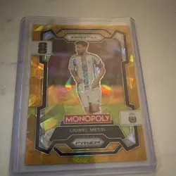Panini 2026 Prizm Monopoly FIFA World Cup Lionel Messi Argentina #1 Gold - Image 1