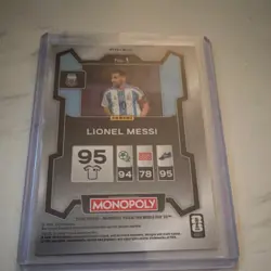 Panini 2026 Prizm Monopoly FIFA World Cup Lionel Messi Argentina #1 Gold - Image 2