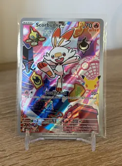 Pokemon TCG Scorbunny MEP053 Black Star Promo First Partner Series 2 NM - Image 1