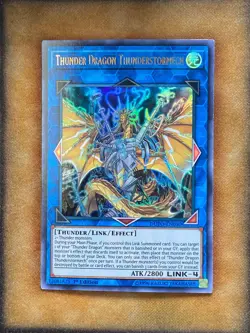 Yugioh Thunder Dragon Thunderstormech DUPO-EN030 Ultra Rare 1st Ed NM - Image 1