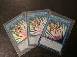 3x Emergency Teleport RA02-EN053 Ultra Rare 1st Ed Yugioh! NM Playset - Image 1