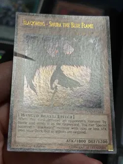Yu-Gi-Oh! Blackwing - Shura the Blue Flame LC5D-EN114 Ultra Rare 1st Edition - Image 3