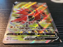 Galarian Zapdos V 173/198- Chilling Reign- Full Art Holo Rare Card- Pokemon - Image 3