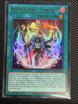 Invocation - "Sword" 1st Edition Ultra Rare Chaos Origins CORI-EN053 NM - Image 1
