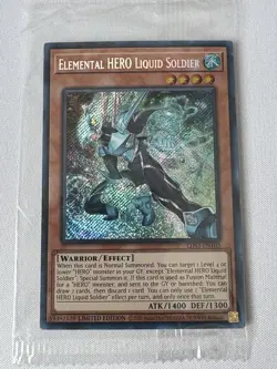 Elemental Hero Liquid Soldier Secret Rare LDS3-EN103 Sealed - Image 1