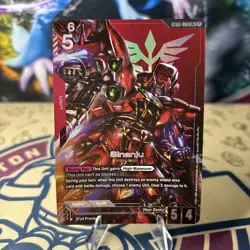 Sinanju Alternate Art Foil - ST03-001 LR+ - Gundam TCG Card Game - Image 1