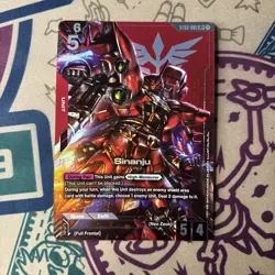 Sinanju Alternate Art Foil - ST03-001 LR+ - Gundam TCG Card Game - Image 3