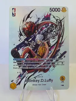 NBA Monkey D. Luffy Lakers Promo ProxyFoil✨One Piece Mint Card✨ - Image 1