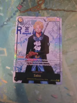 One Piece TCG Sabo OP13-120 Secret Rare Parallel English NM Carrying On His Will - Image 1