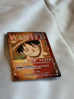 One Piece Monkey.D.Luffy OP03 Wanted Poster ST01-012 NM - Image 2