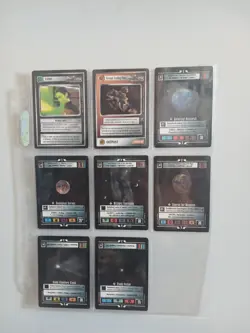 STAR TREK CCG 1E Starter Deck II FULL SET OF 8 STARTER CARDS EX/NM Decipher 2000 - Image 1