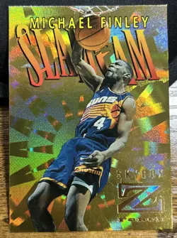 Michael Finley 1996-97 Skybox Z Force Slam Cam #SC2 Iconic Card - Image 1