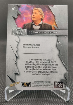 2022 Upper Deck SkyBox Metal Universe AEW #72 William Regal wrestling card - Image 2