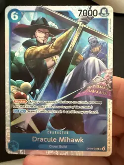 One Piece CCG Dracule Mihawk Card (SR) OP09-048 Emperors In The New World - Image 1