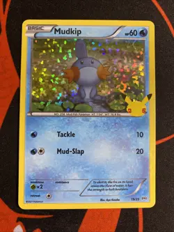 Mudkip 19/25 | 25th Anniversary McDonalds Promo 2021 Pokemon TCG Card | Holo - Image 1