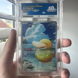 Pokemon TCG Ascended Heroes Psyduck IR 226/217 Ace 10 Gem Mint PERFECT SUBGRADES - Image 1