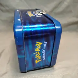 Rare 1999 Nintendo Pokemon Trading Card Box Tin LunchBox Official - Image 4
