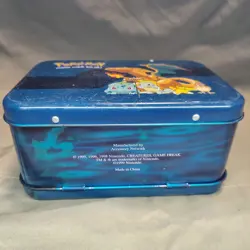 Rare 1999 Nintendo Pokemon Trading Card Box Tin LunchBox Official - Image 5