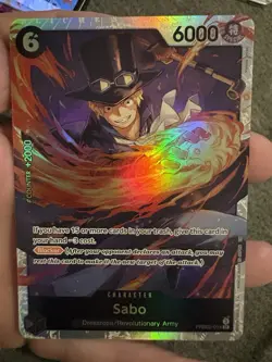 Bandai One Piece Card Game Promo Holo 2-Card Lot - Sabo PRB02-014 EN - Image 3