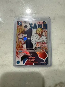 Sanji Round 1 Promo One Piece Card (OP15-047 English) - Image 1