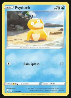 SWSH07: Evolving Skies Psyduck #024/203 Common Pokemon Card - Image 1