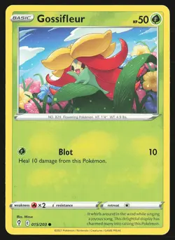SWSH07: Evolving Skies Gossifleur #015/203 Common Pokemon Card - Image 1