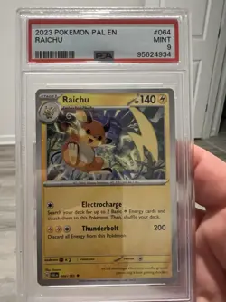 Raichu Pal En Paldea Evolved Temporal Forces Two Card Psa - Image 1