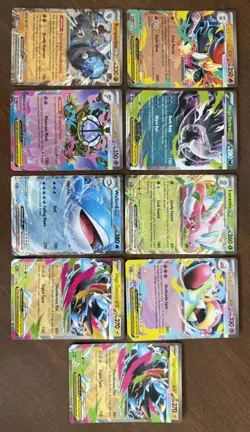Lot Of 9 EX DOUBLE RARE cards Pitch Black English Unreleased Pokemon Card NM - Image 1