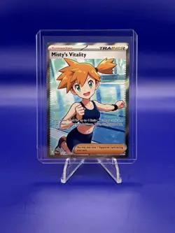 Pokemon Pitch Black Misty’s Vitality Trainer Card 111/084 - Image 1