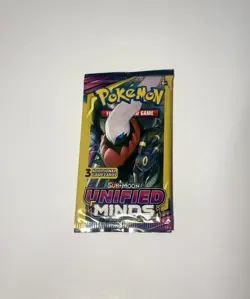 Pokemon Sun And Moon Unified Minds 3-card Booster Pack!Mini Pack!Sealed/New! - Image 1