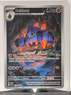 2025 Pokemon TCG White Flare Boldore 126/086 Illustration Rare Pokemon Card NM - Image 2