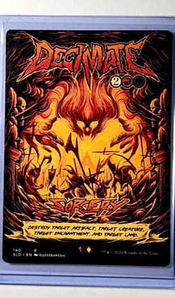 MTG Magic the Gathering Secret Lair Party Hard Shred Harder Poster #140 Decimate - Image 1