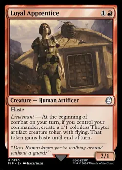 Loyal Apprentice NM-Mint Universes Beyond: Fallout MTG - Image 1