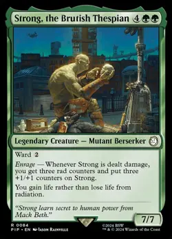 Strong, the Brutish Thespian NM-Mint Universes Beyond: Fallout MTG - Image 1