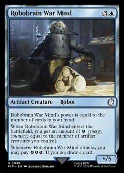 Robobrain War Mind NM-Mint Universes Beyond: Fallout MTG - Image 1