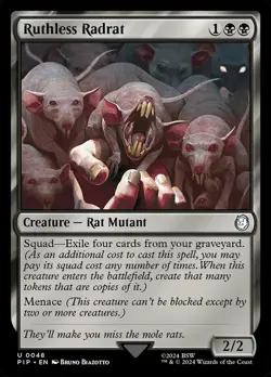 Ruthless Radrat NM-Mint Universes Beyond: Fallout MTG - Image 1