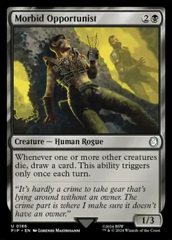 Morbid Opportunist NM-Mint Universes Beyond: Fallout MTG - Image 1
