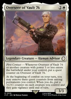 Overseer of Vault 76 NM-Mint Universes Beyond: Fallout MTG - Image 1