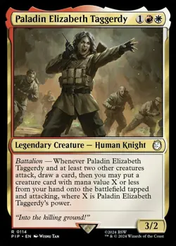 Paladin Elizabeth Taggerdy NM-Mint Universes Beyond: Fallout MTG - Image 1
